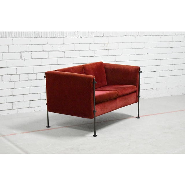 Red Felix 2-Seater Sofa by Burkhard Vogtherr for Arflex, 1980s For Sale - Image 8 of 9