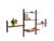 This vintage 3-piece wall system with desk by Louis van Teeffelen is a stunning example of Dutch mid-century design in...
