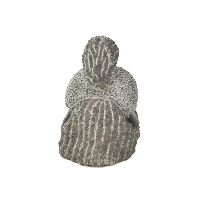African Early 20th Century Shona Stone Woman Sculpture In The Style of Colleen For Sale - Image 3 of 7