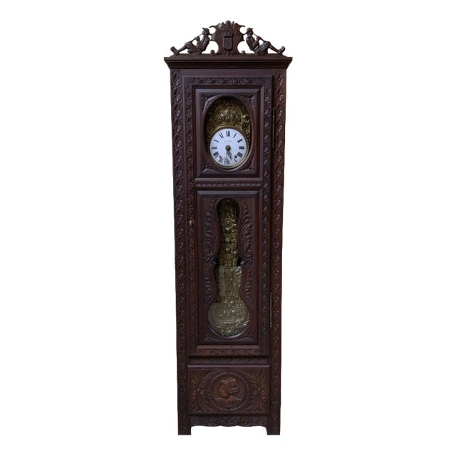 Antique Breton Grandfather Clock, 1880 For Sale