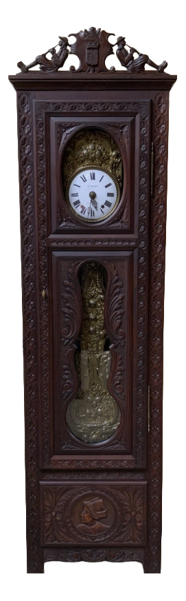 Antique Breton Grandfather Clock, 1880