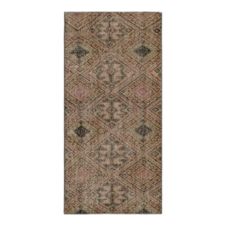 1960s Vintage Zeki Müren Runner With All-Over Tribal Geometric Patterns For Sale