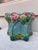 De Sarreguemines Majolica Aqua Hydrangea Cachepot Sarreguemines, Circa 1900 For Sale - Image 4 of 8