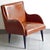 Vintage French Armchair in Havana Faux Leather and Black Lacquered Wood, 1960s For Sale - Image 10 of 16