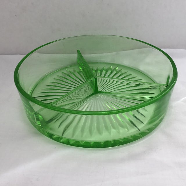 Depression Era Green Glass Dish. Chairish