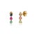 Not Yet Made - Made To Order Natural Emerald Ruby & Sapphire Stud Earrings in 14k Gold- 2 Pieces For Sale - Image 5 of 11