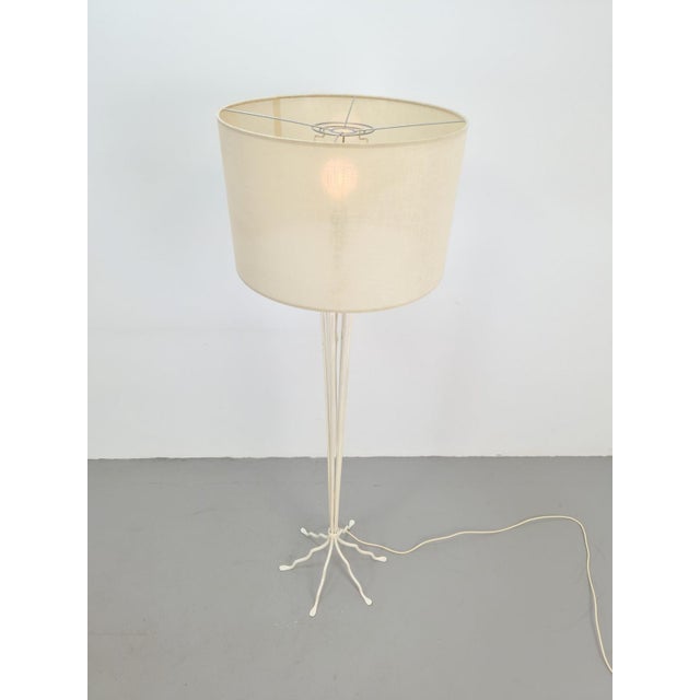 Metal 20th Century French Wrought Iron Floor Lamp, 1930 For Sale - Image 7 of 9