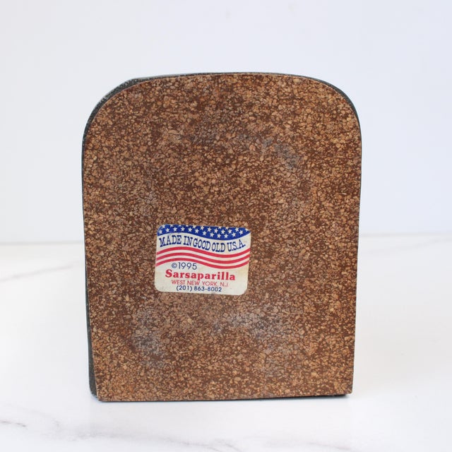 Mid-Century Modern Brass Golfer Golf Player Bookends For Sale - Image 4 of 5