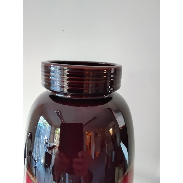 West German Fat Lava Vase from Scheurich, 1970s For Sale - Image 4 of 5