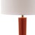 Modern 30.5 Inch H Long Neck Ceramic Table Lamp in Blood Orange - a Pair For Sale - Image 3 of 8