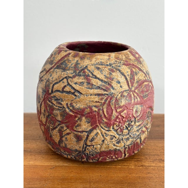 Late 20th Century Studio Pottery Seed Pot Vase For Sale - Image 4 of 7