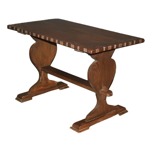 Small Antique Swiss Oak Monastery Tables, Set of 2 For Sale