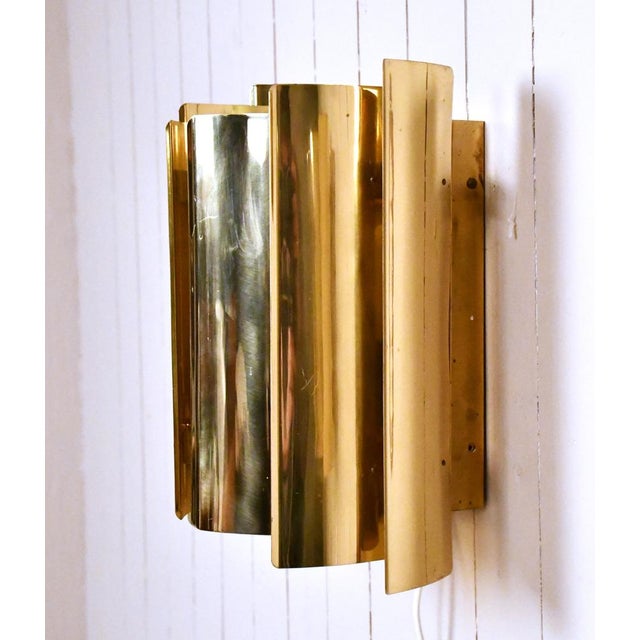 Swedish Brass Sconce from Falkenbergs Belysning, 1960s For Sale - Image 3 of 15
