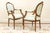 French Provincial Pair of French Louis XVI Revival Fruitwood Fauteuil Arm Chairs, Circa 1910–1920 For Sale - Image 3 of 7