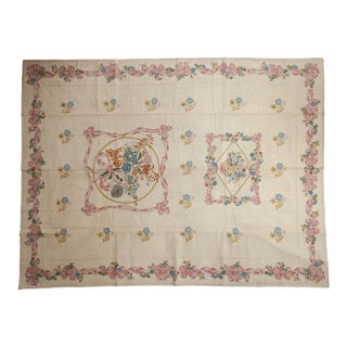 Vintage Chainstitch Carpet - 8'11" X 11'8" For Sale