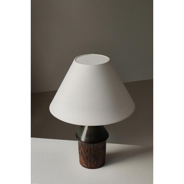 Ceramic Scandinavian Modern Stoneware Table Lamp from Sejer, 1960s For Sale - Image 7 of 15