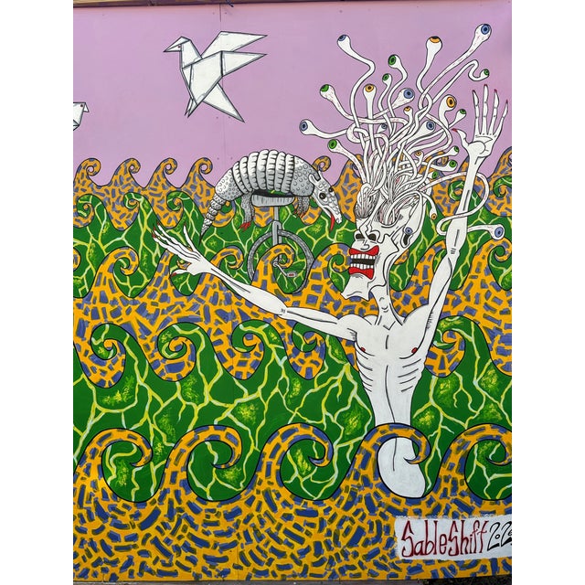 2020s Monumental Triptych “Mal De Mer” by Sableshift, 2026 (11' W X 8' H Original Painting) For Sale - Image 5 of 15