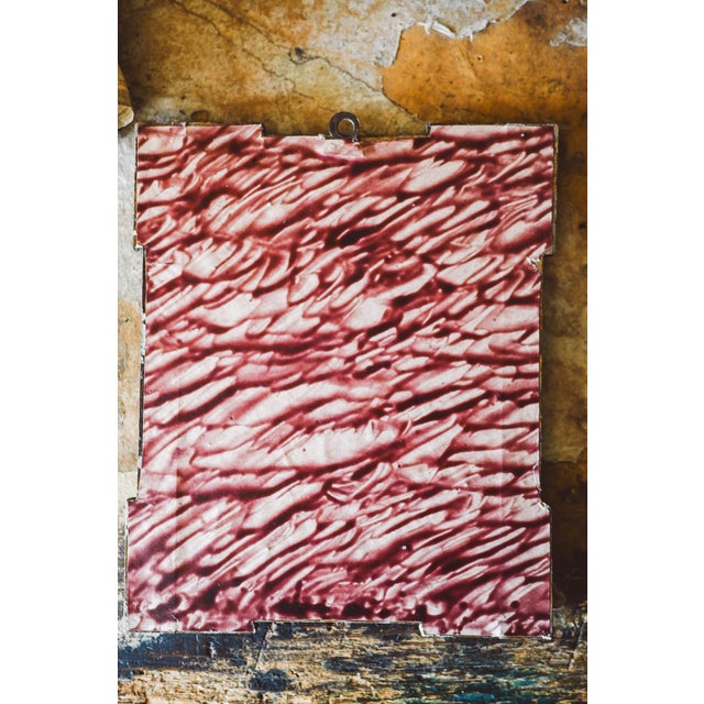 Antique Relic Painting Embroidered in Silk and Silver Thread For Sale - Image 4 of 7