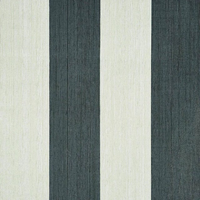 Schumacher X Backdrop Painter's Stripe Wallpaper In Rococo For Sale