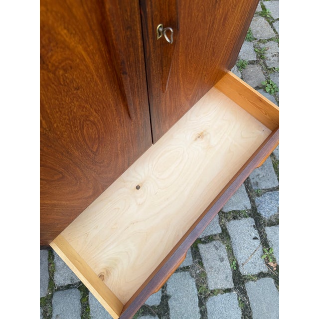 Chest of Drawers with Hinged Doors & Lock, Denmark For Sale - Image 10 of 11