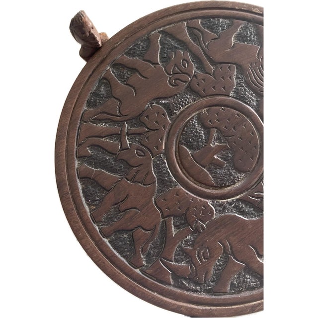 Vintage Hand-Carved African Game Table / Mancala Table From Malawi For Sale - Image 10 of 12