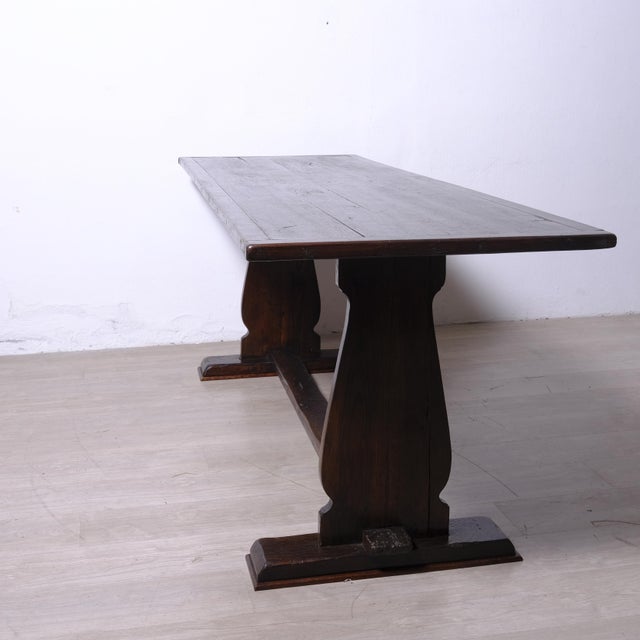 Antique Wooden Refectory Table, Italy, Early 1900s For Sale - Image 16 of 18