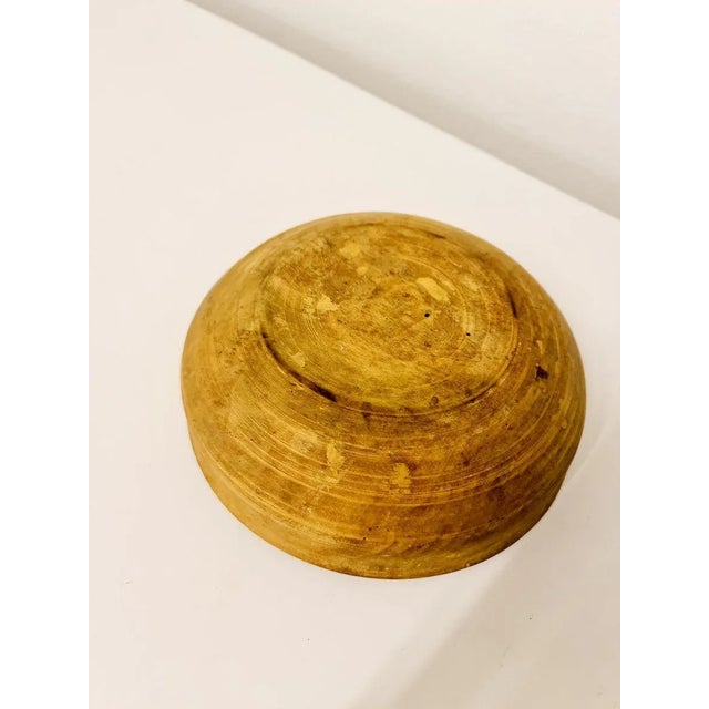 Brown 19th Century Swedish Folk Art Wooden Farmers Bowl For Sale - Image 8 of 10