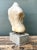 Contemporary Vintage Stone Torso Sculpture on Cement Base For Sale - Image 3 of 12