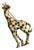 1970s Rhinestone Giraffe Brooch For Sale