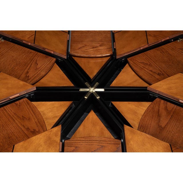 Round Walnut Dining Table - 84" For Sale - Image 10 of 11