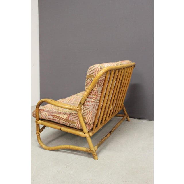 1970s Rattan Garden Furniture Set, 1970, Set of 2 For Sale - Image 5 of 11