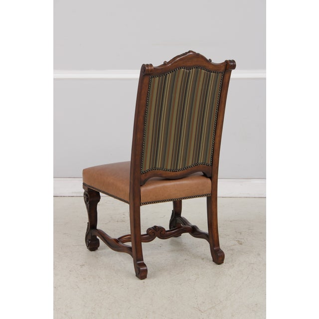 Set of 8 Henredon Walnut Finish Dining Chairs For Sale - Image 14 of 18
