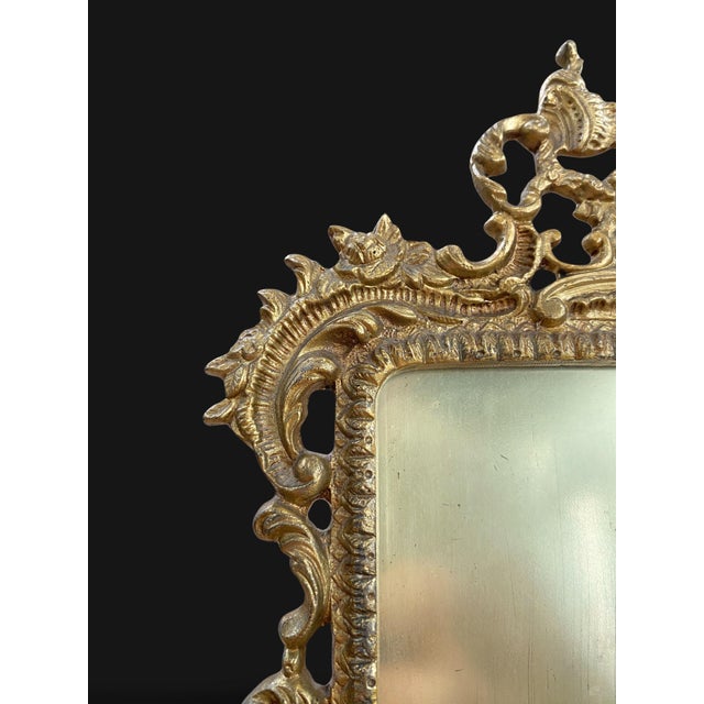 French Rococo Gilt Bronze Photo Frame, 1800s For Sale - Image 12 of 14
