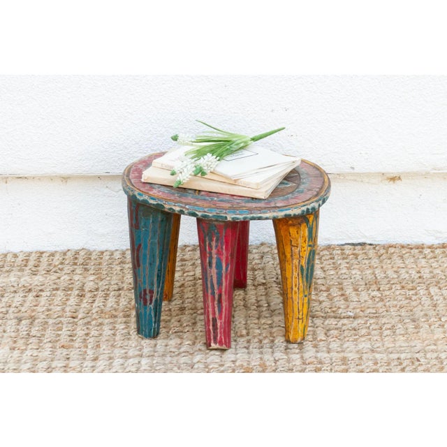 A unique piece of African art, this vintage Nupe table from Nigeria is a must-have for collectors and enthusiasts of Nupe...