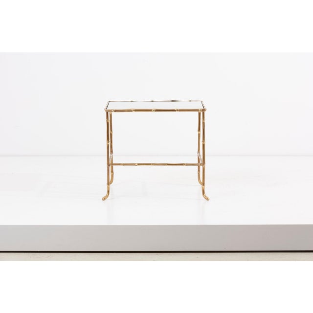 Nesting Tables with Mirrors by Maison Baguès, France, Set of 3 For Sale - Image 8 of 18