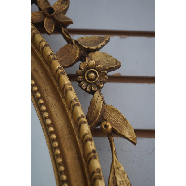 Gold Friedman Brothers Adam Style Gold Mirror For Sale - Image 8 of 9