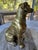 Midcentury Solid Brass Sitting Dog Statue For Sale - Image 4 of 11
