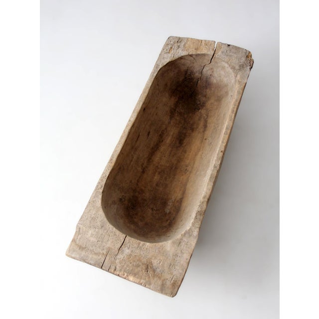 Antique 19th Century American Hand Hewn Dough Bowl For Sale - Image 10 of 18