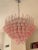 Pink Contemporary White and Pink “Selle” Murano Glass Petali Chandelier in Mazzega Style For Sale - Image 8 of 11