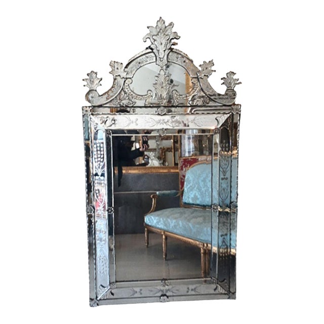 19th Century Venetian Style Napolean III Mirror For Sale