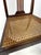 Brown Antique Federal Style Mahogany Chair With Cane Seat and Shield Back Detail For Sale - Image 8 of 12
