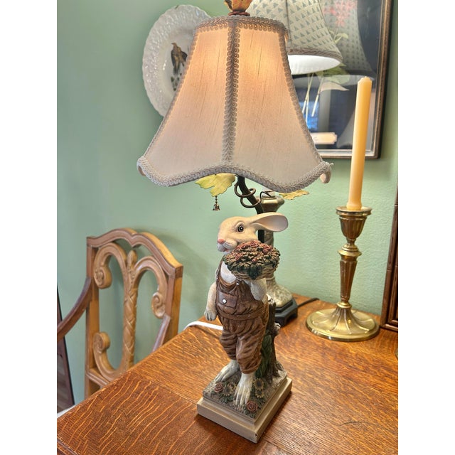 This lamp is charming and could be used in a child’s room or a guest room. If you happen to be a bunny collector, it could...