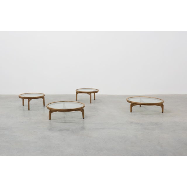 Modernist Table in Ceder Wood and Glass, Italy, 1990s For Sale - Image 11 of 12