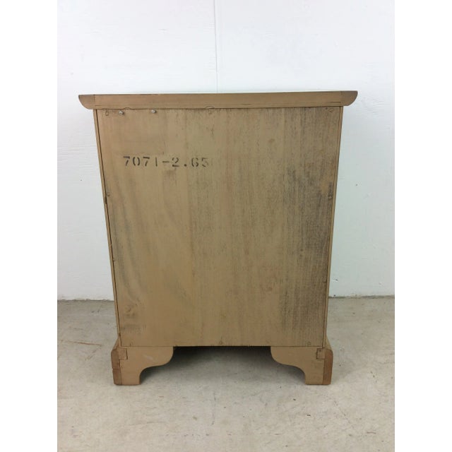 Mid Century Modern Single Drawer Nightstand With Copper by Drexel For Sale - Image 12 of 13