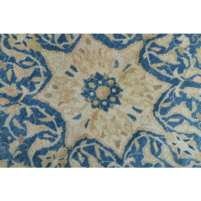 1970s Vintage Persian Handmade Wool Cotton Area Rug For Sale In San Francisco - Image 6 of 11