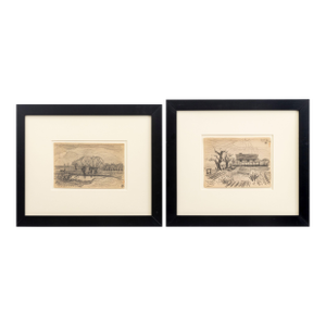 Oscar F. Bluemner Landscapes Graphite, 1910, 2