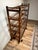 Antique Oak Shoe Factory Rolling Rack on Original Industrial Casters C. Late 19th Century For Sale In Boston - Image 6 of 15