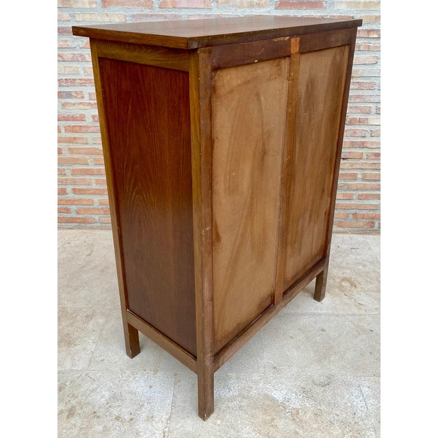 20th Century Spanish Tuscan Sifonier with Six Drawers in Carved Pine, 1950s For Sale - Image 14 of 18