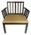 Rose Tarlow Melrose House Hand‑Painted Accent Chair – Carved Frame & Artisan Detailing For Sale