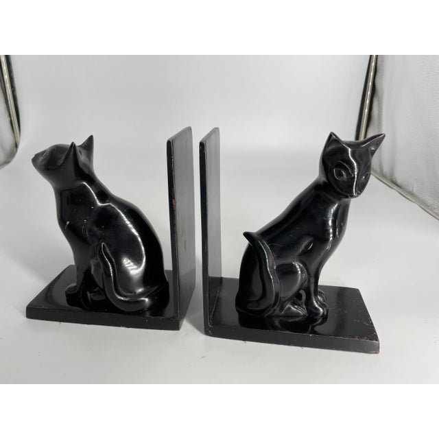 Vintage Black Cat Bookends a Pair Chairish